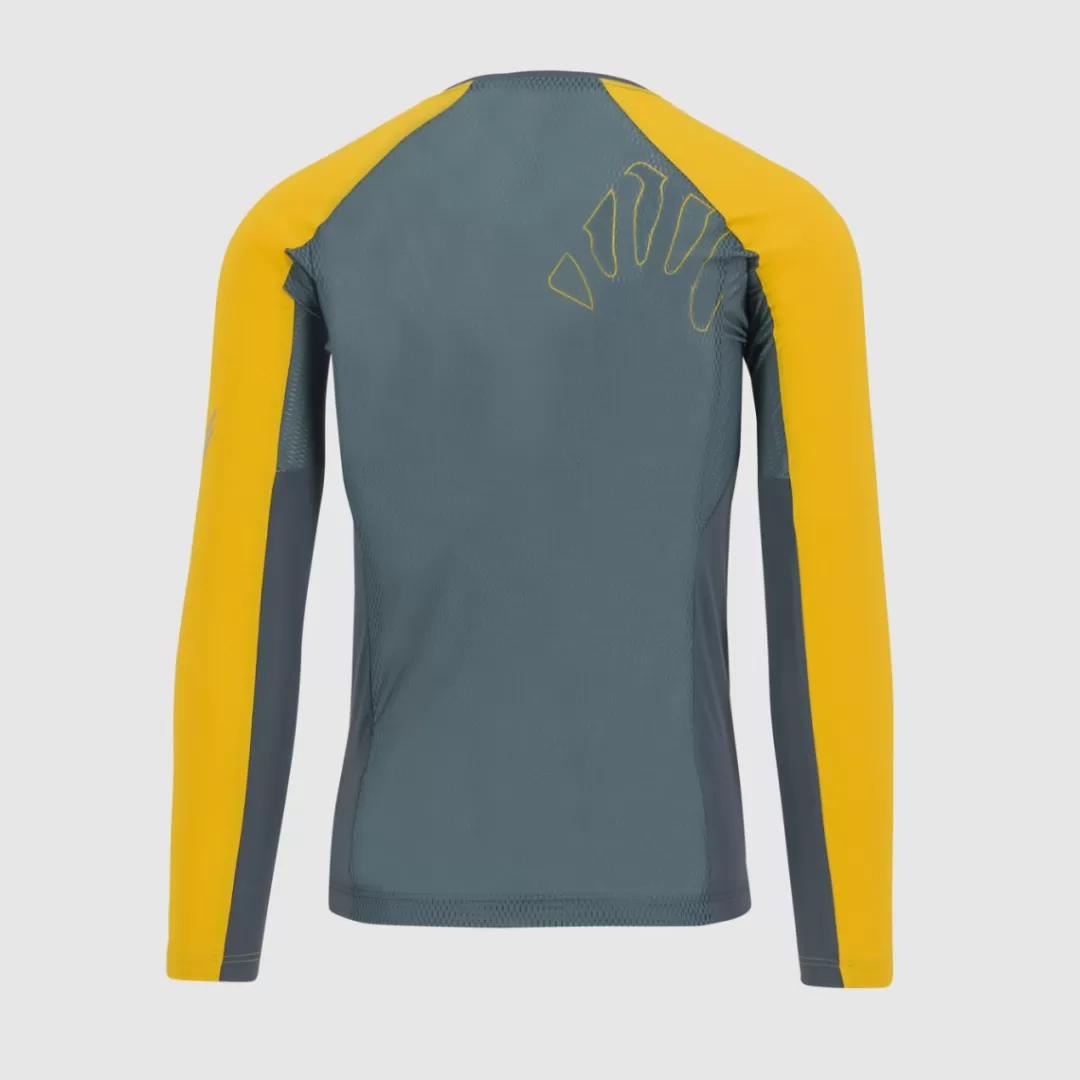 Karpos Trail Running | T-Shirts | LAVAREDO JERSEY LS DARK SLATE/LEMON CURRY