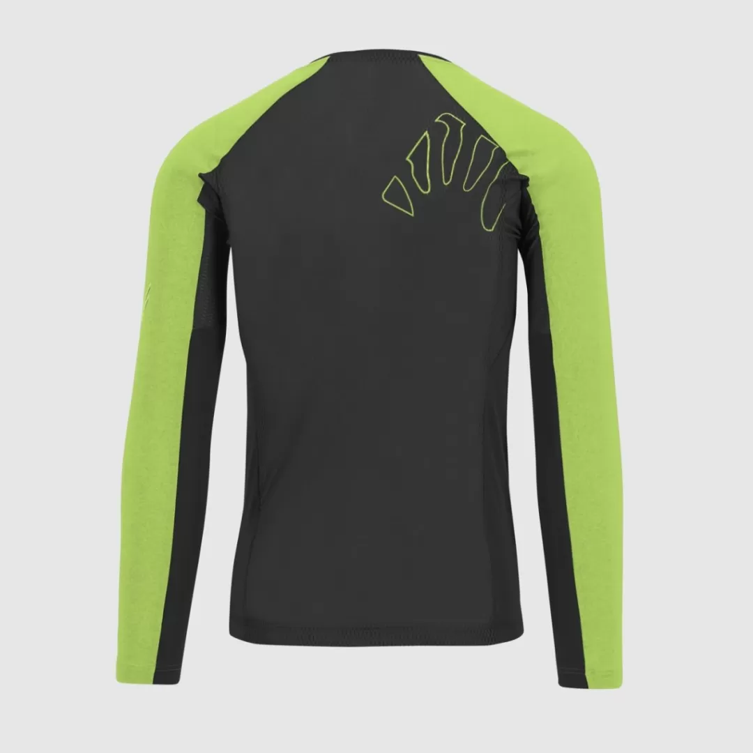 Karpos Trail Running | T-Shirts | LAVAREDO JERSEY LS BLACK/JASMINE GREEN