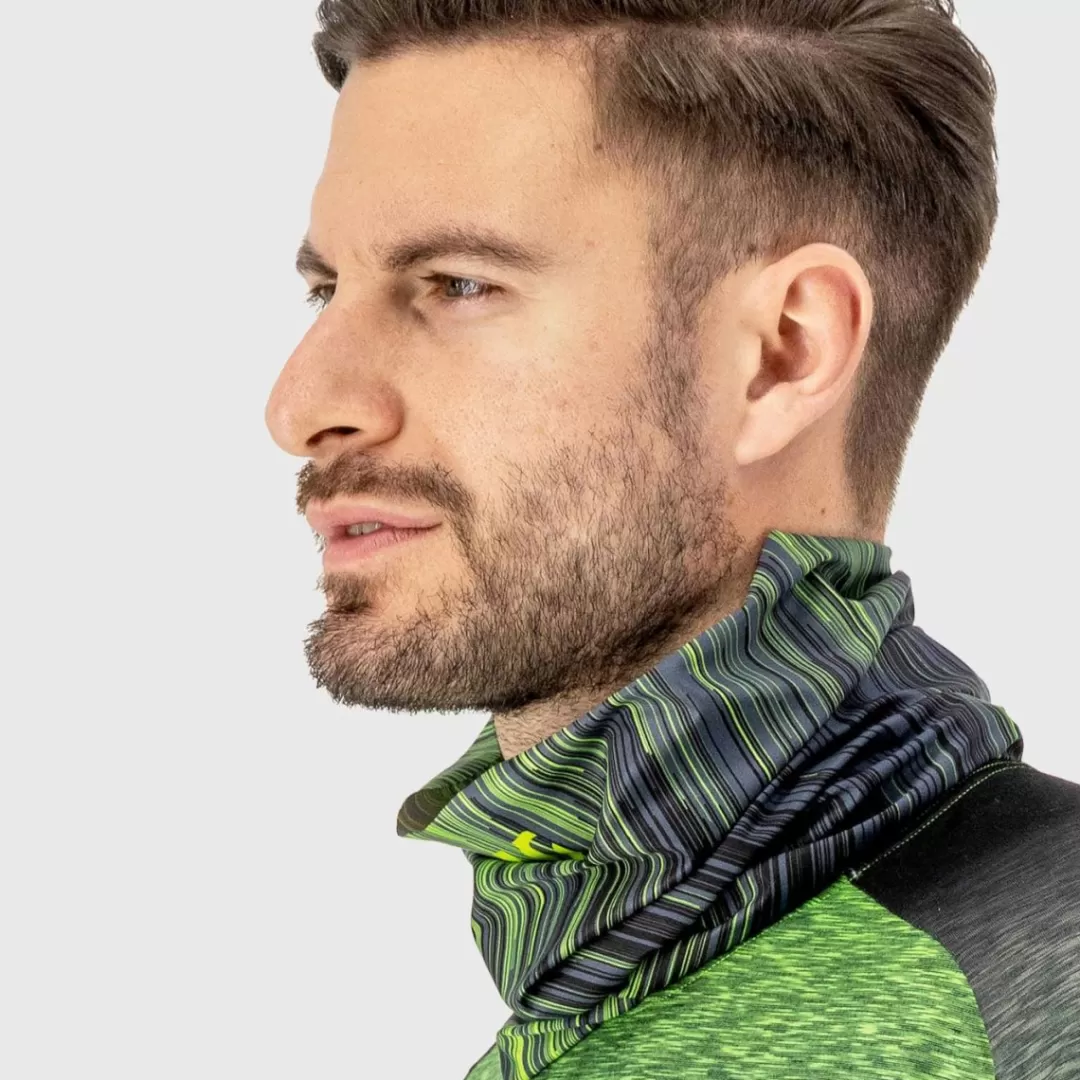 Karpos | LAVAREDO NECK WARMER PRINT 1 JASMINE GREEN/OMBRE BL