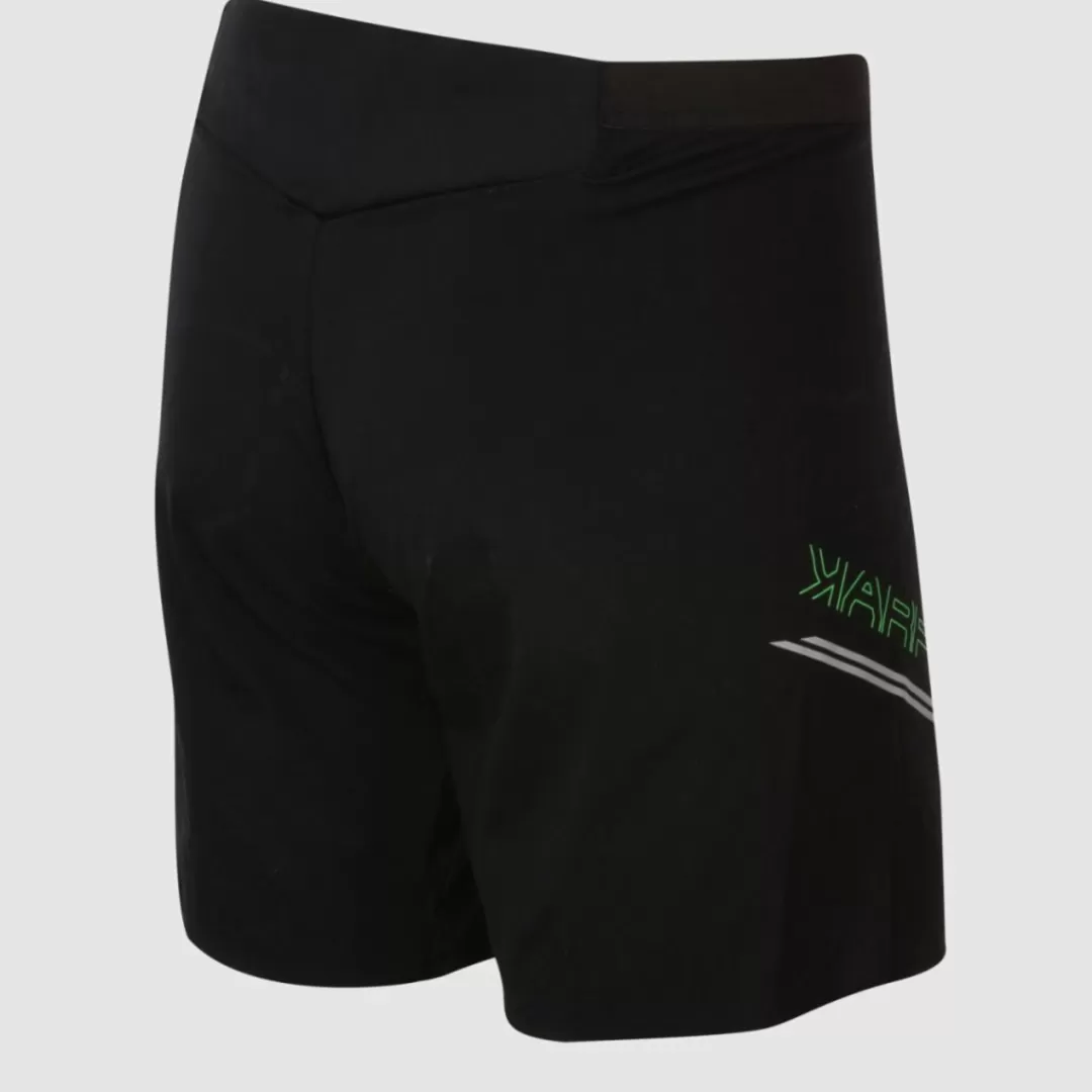 Karpos Trail Running | Shorts | LAVAREDO OVER SHORT BLACK/GREEN FLUO