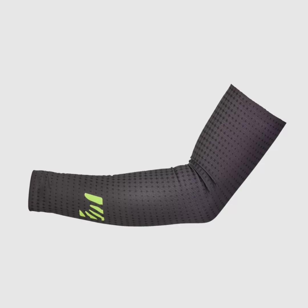 Karpos Accessories | LAVAREDO PLUS ARM WARMERS BLACK/GREEN FLUO