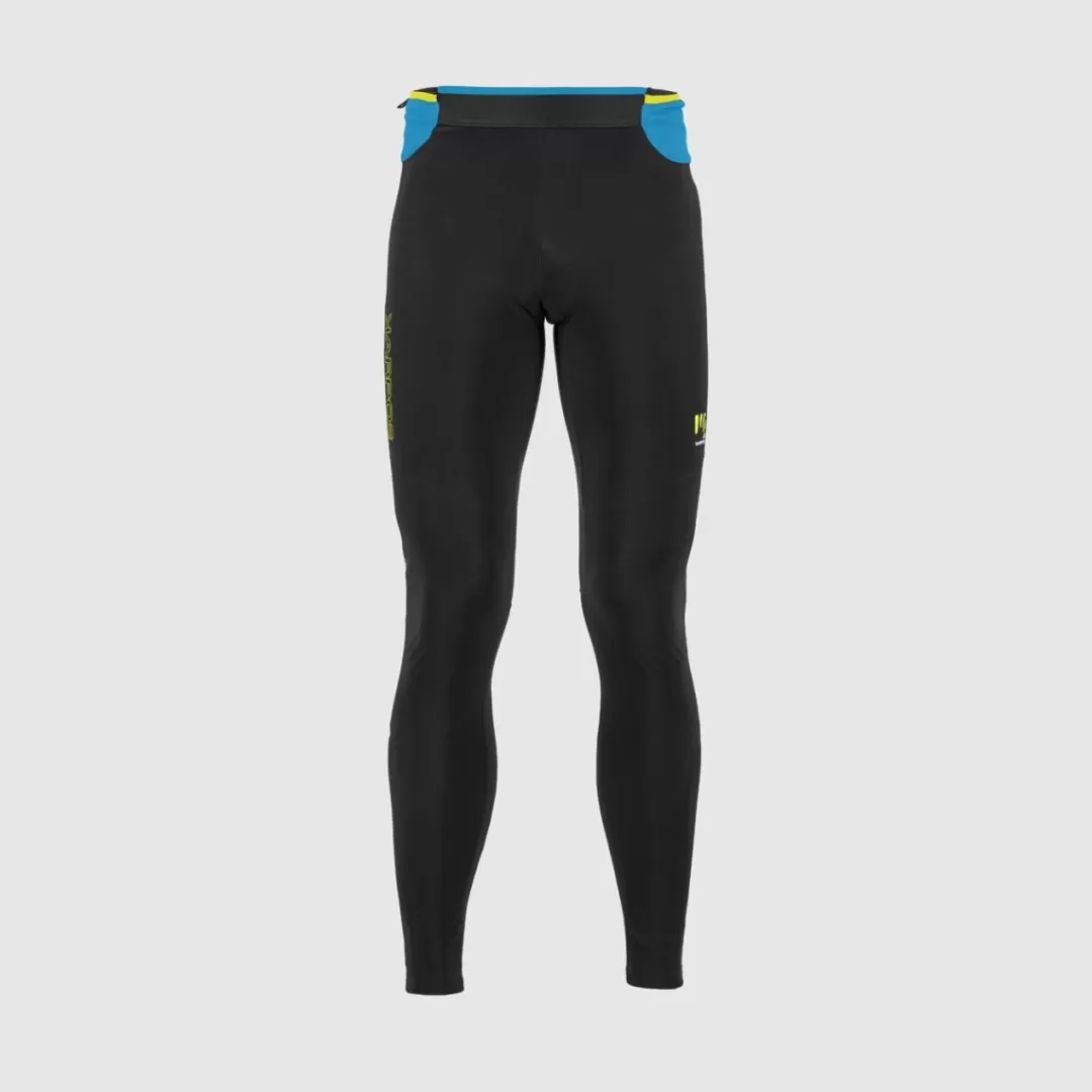 Karpos Winter | Trail Running | Pants | LAVAREDO PLUS WINTER TIGHTS BLACK/BLUE JEWEL