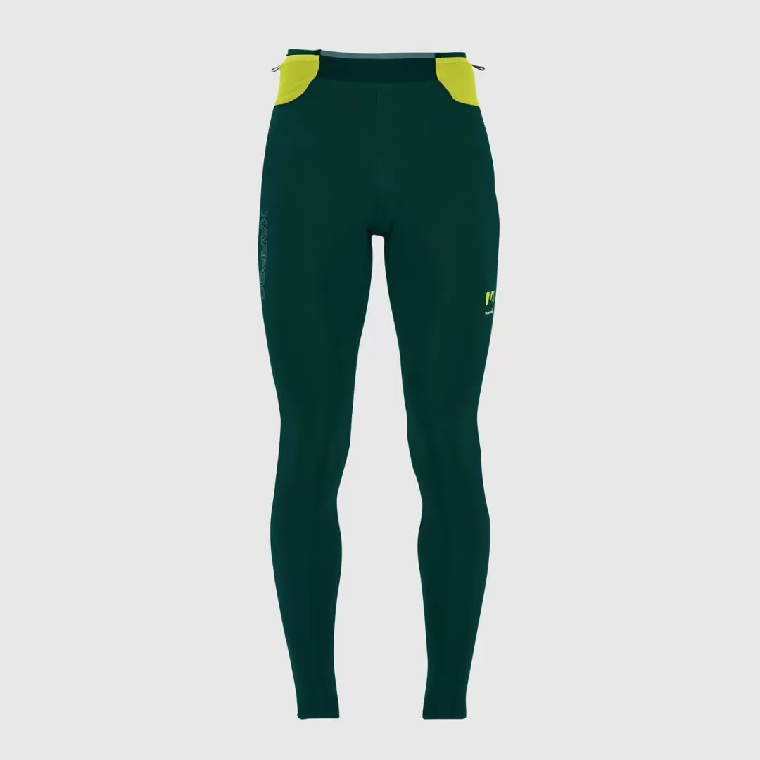 Karpos Winter | Trail Running | Pants | LAVAREDO PLUS WINTER TIGHTS FOREST/KIWI COLADA