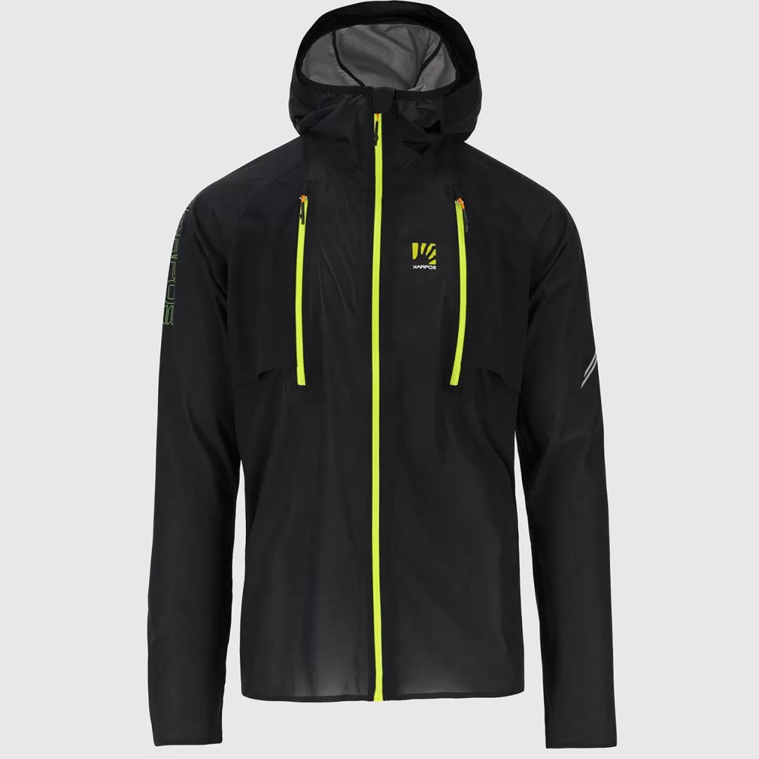 Karpos Winter | Rain | Trail Running | Jackets & Vests | LAVAREDO RAIN JACKET BLACK/GREEN FLUO