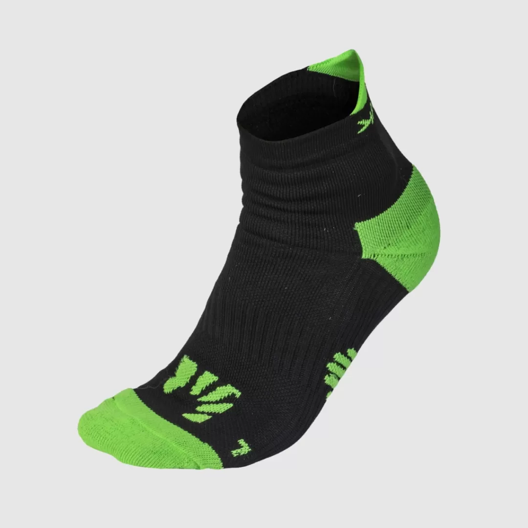 Karpos Mountain Biking | Trail Running | Hiking | Accessories | LAVAREDO SOCKS BLACK/GREEN FLUO