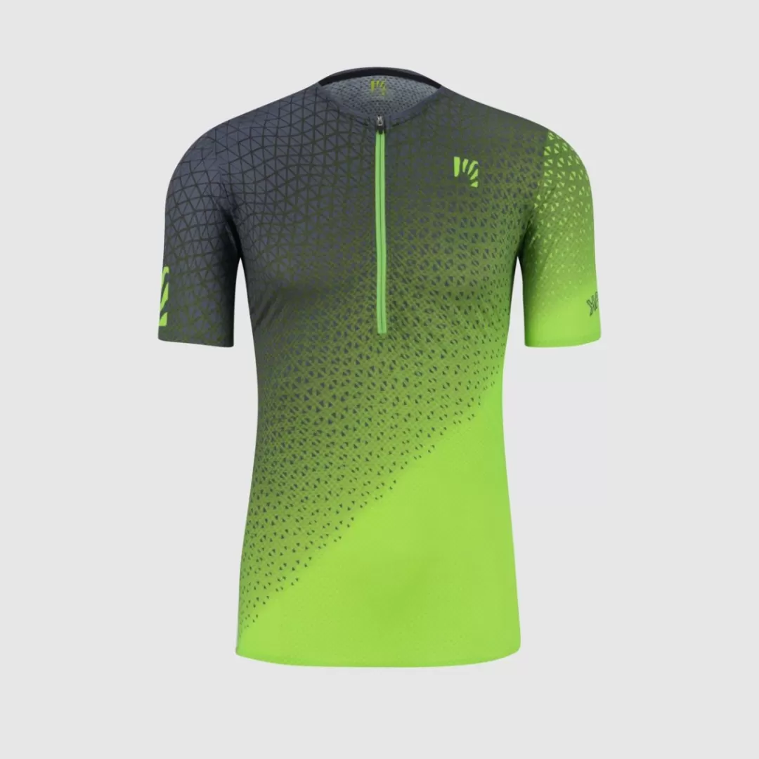 Karpos Trail Running | T-Shirts | LAVAREDO ULTRA TECH JERSEY JASMINE GREEN/OMBRE BLUE