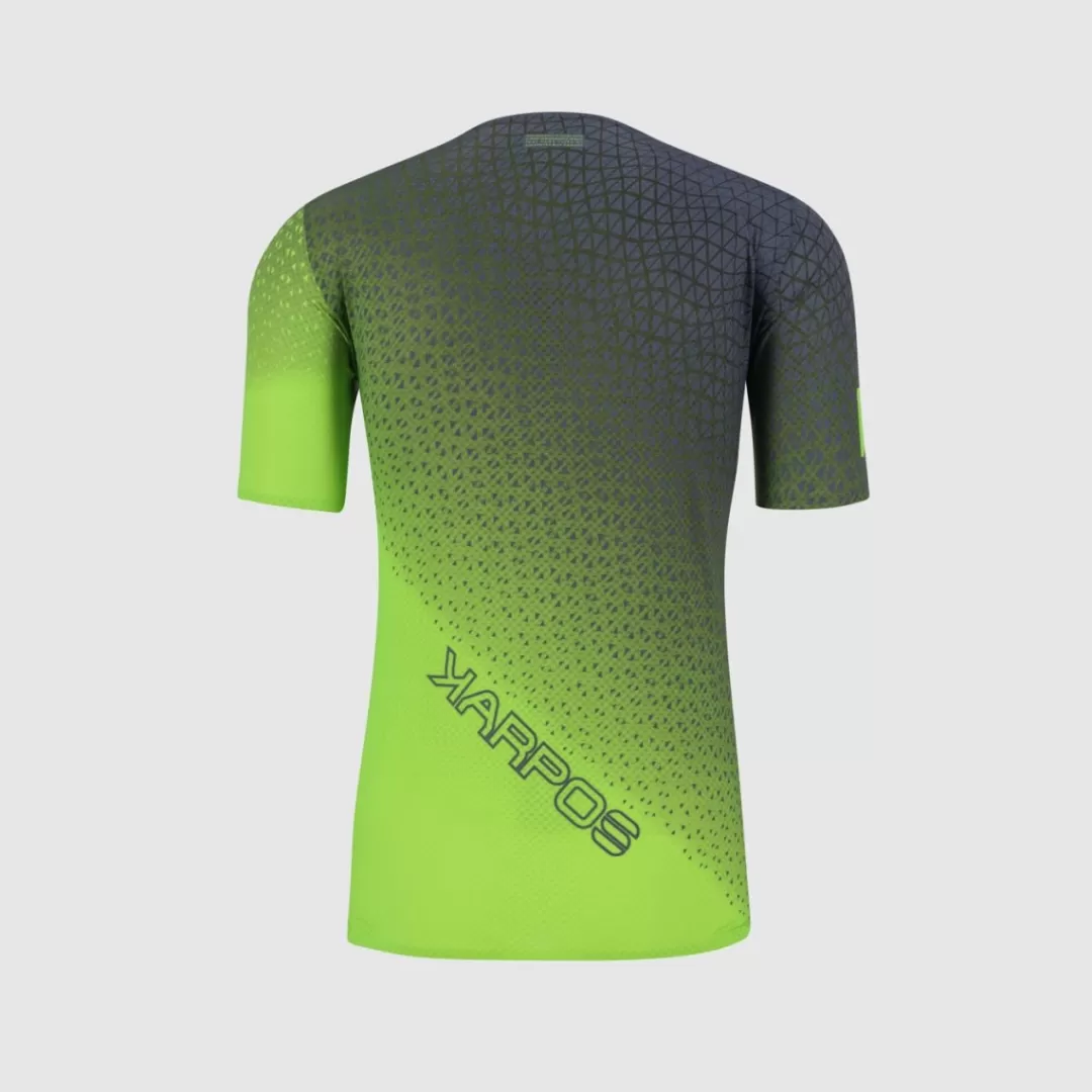 Karpos Trail Running | T-Shirts | LAVAREDO ULTRA TECH JERSEY JASMINE GREEN/OMBRE BLUE