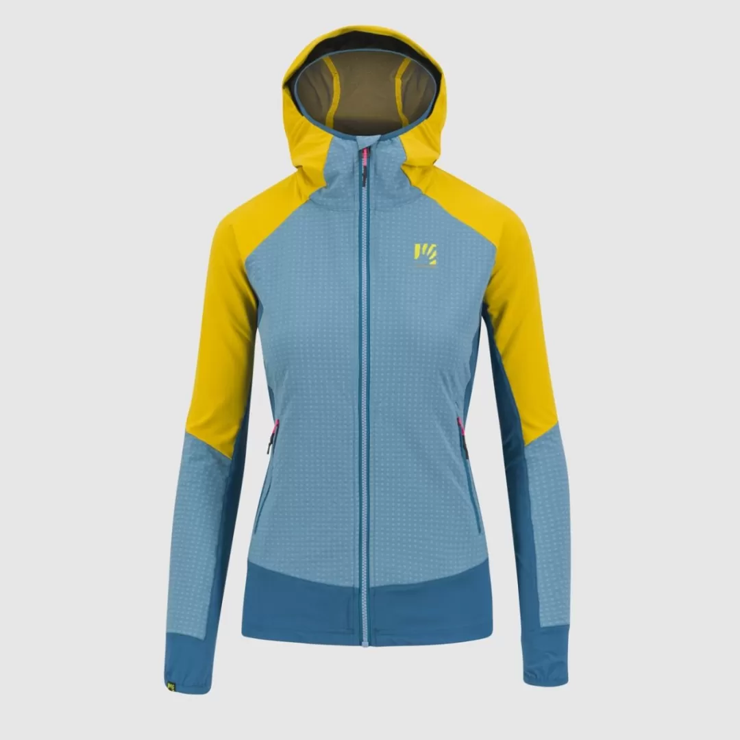 Karpos Mountaineering | Climbing | Hiking | Jackets & Vests | LEDE W JACKET ADRIATIC BLUE/LEMON CURRY/CORS