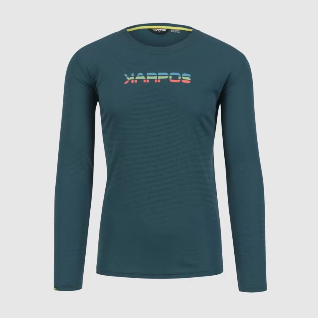 Karpos Hiking | T-Shirts | LOMA JERSEY LS DARK SEA/PAPRIKA