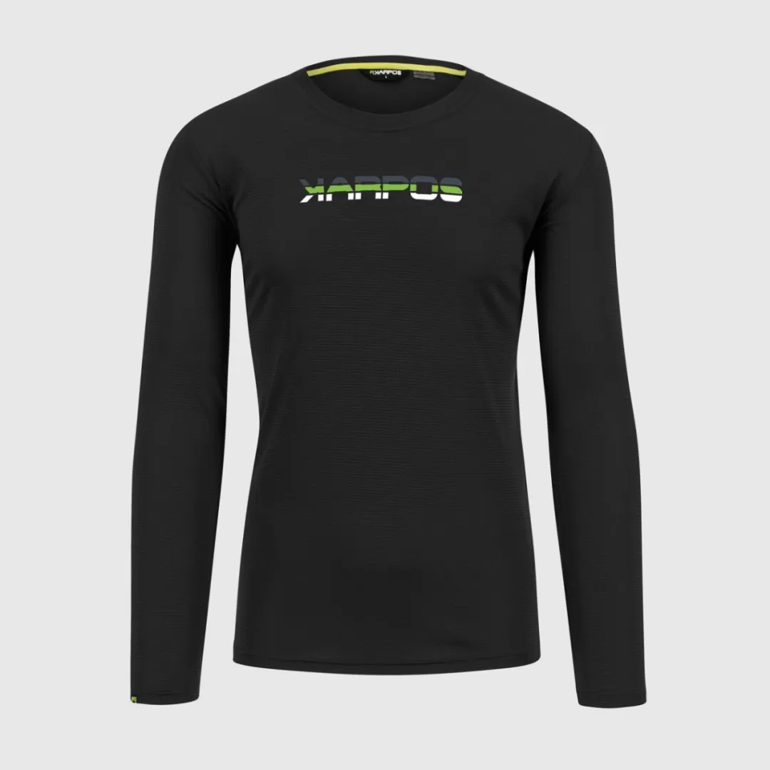 Karpos Hiking | T-Shirts | LOMA JERSEY LS BLACK/JASMINE GREEN