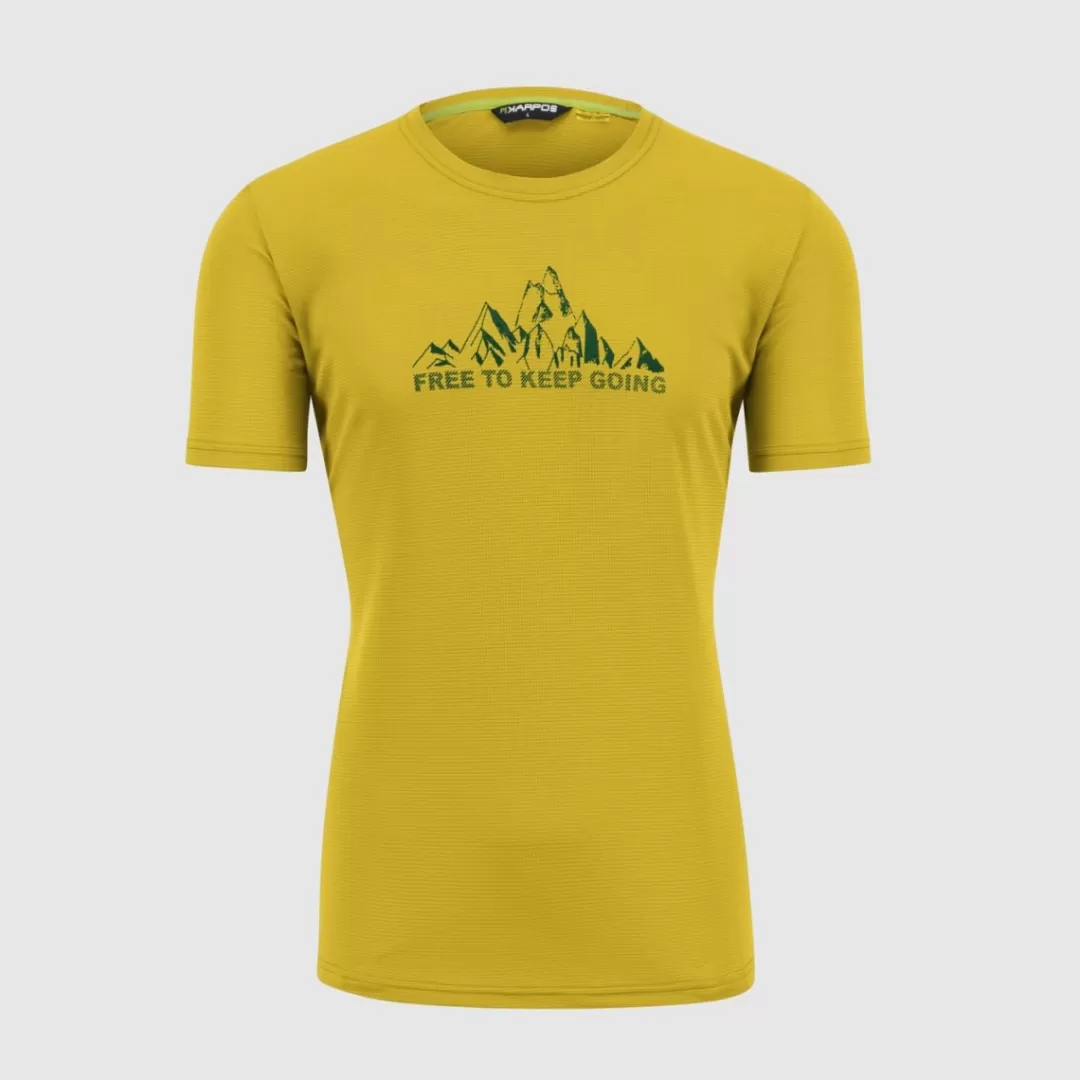 Karpos Hiking | T-Shirts | LOMA PRINT JERSEY LEMON CURRY