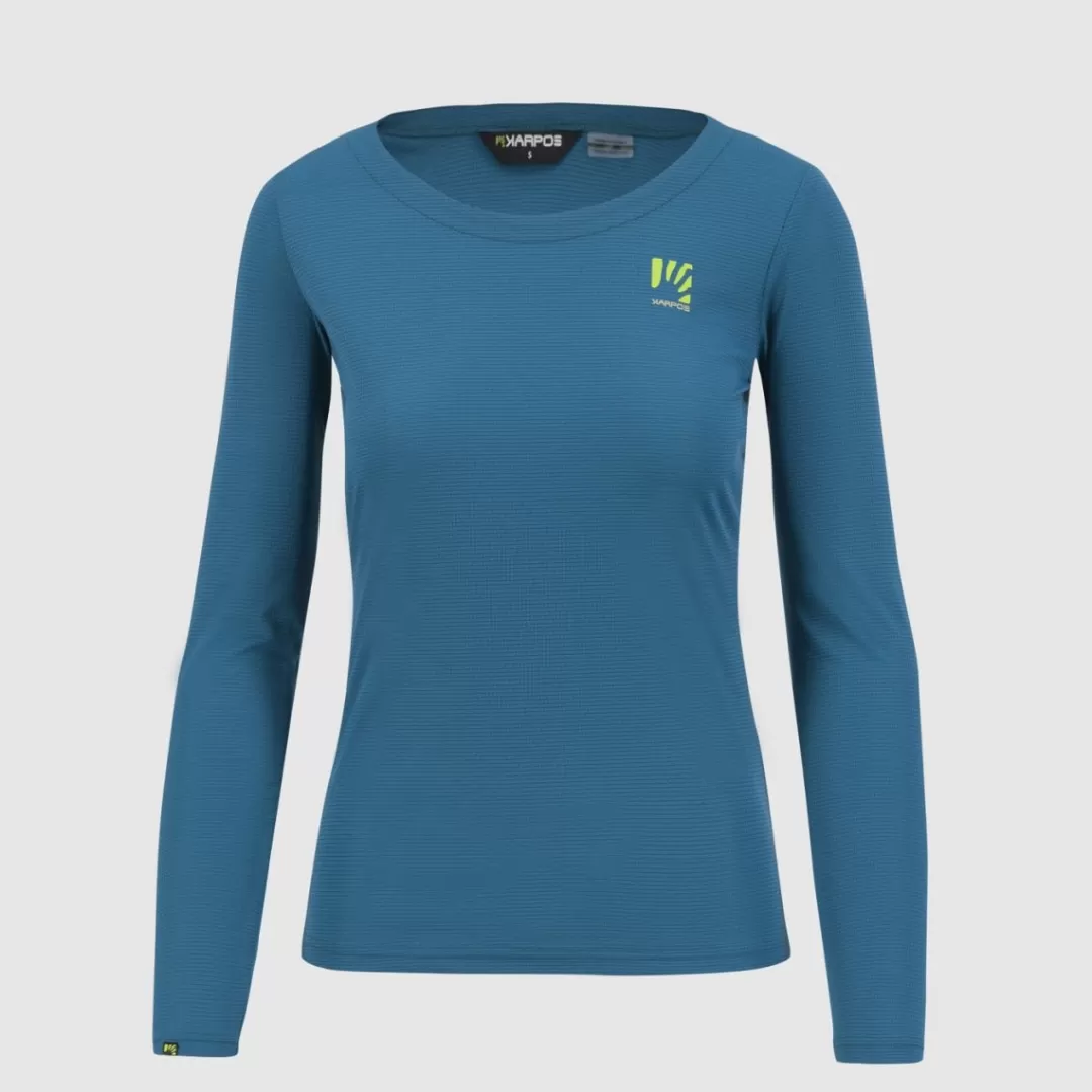 Karpos Hiking | T-Shirts | LOMA W JERSEY LS CORSAIR/ADRIATIC BLUE/LEMON CU