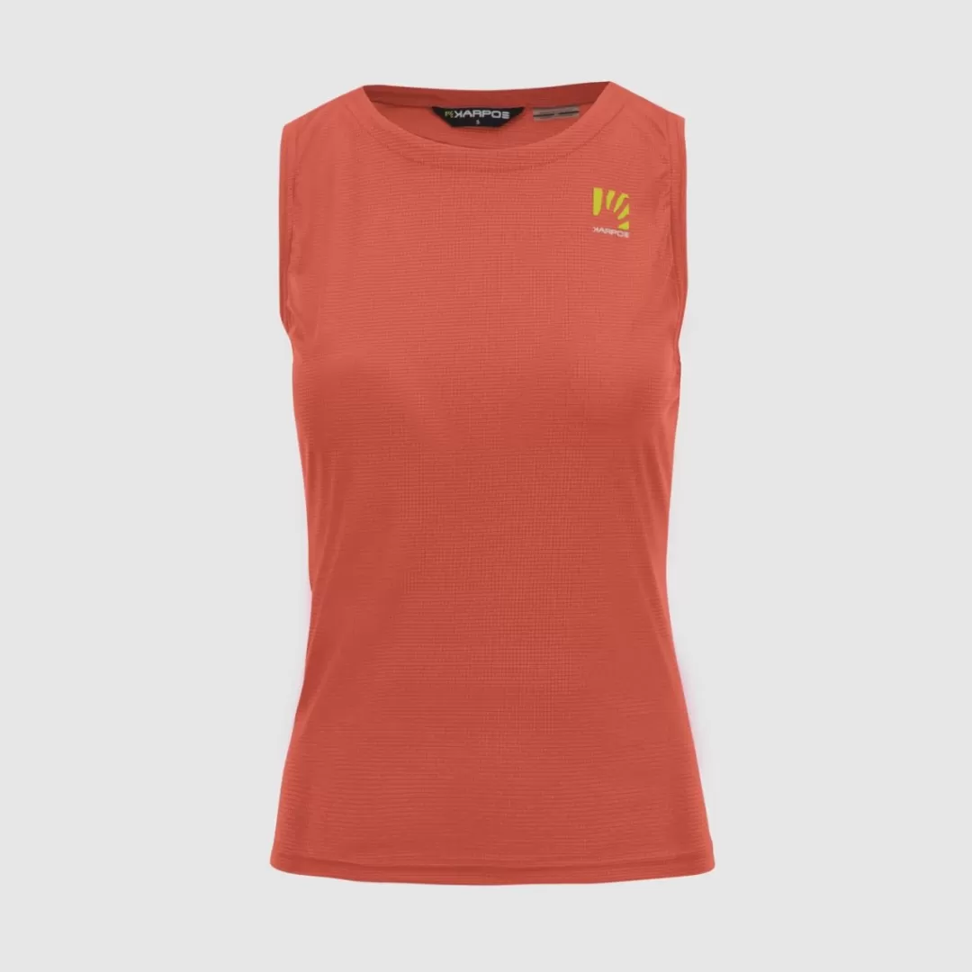 Karpos Hiking | T-Shirts | LOMA W SLEEVELESS HOT CORAL/VINTAGE I./CLOUD D.