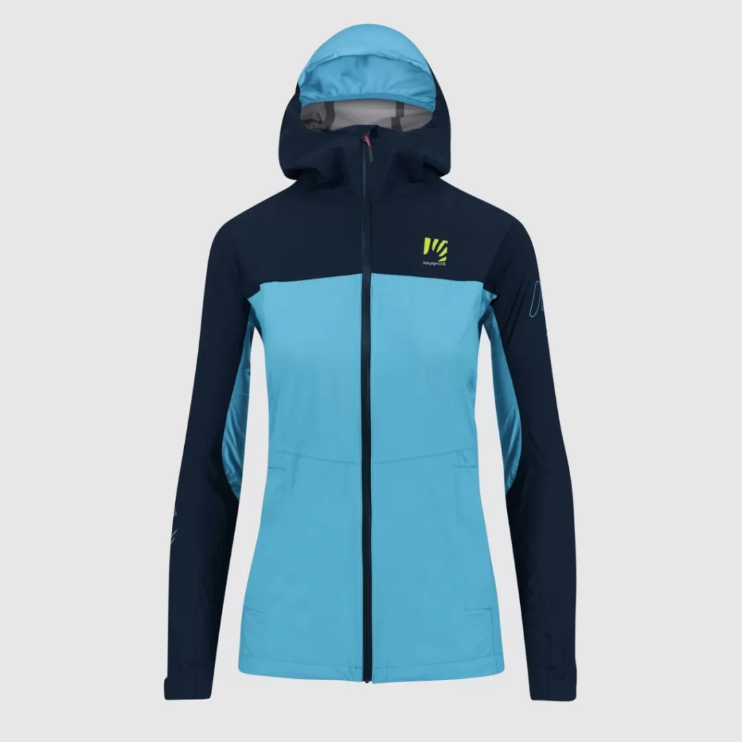 Karpos Rain | Ski Mountaineering | Mountain Biking | Climbing | Trail Running | Hiking | Jackets & Vests | LOT RAIN W JACKET BLUE ATOLL/SKY CAPTAIN