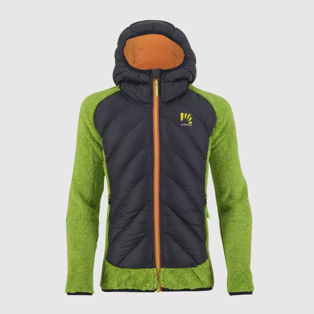 Karpos Kids | Lifestyle | Winter | MARMAROLE KID JACKET BLACK/LIME GREEN