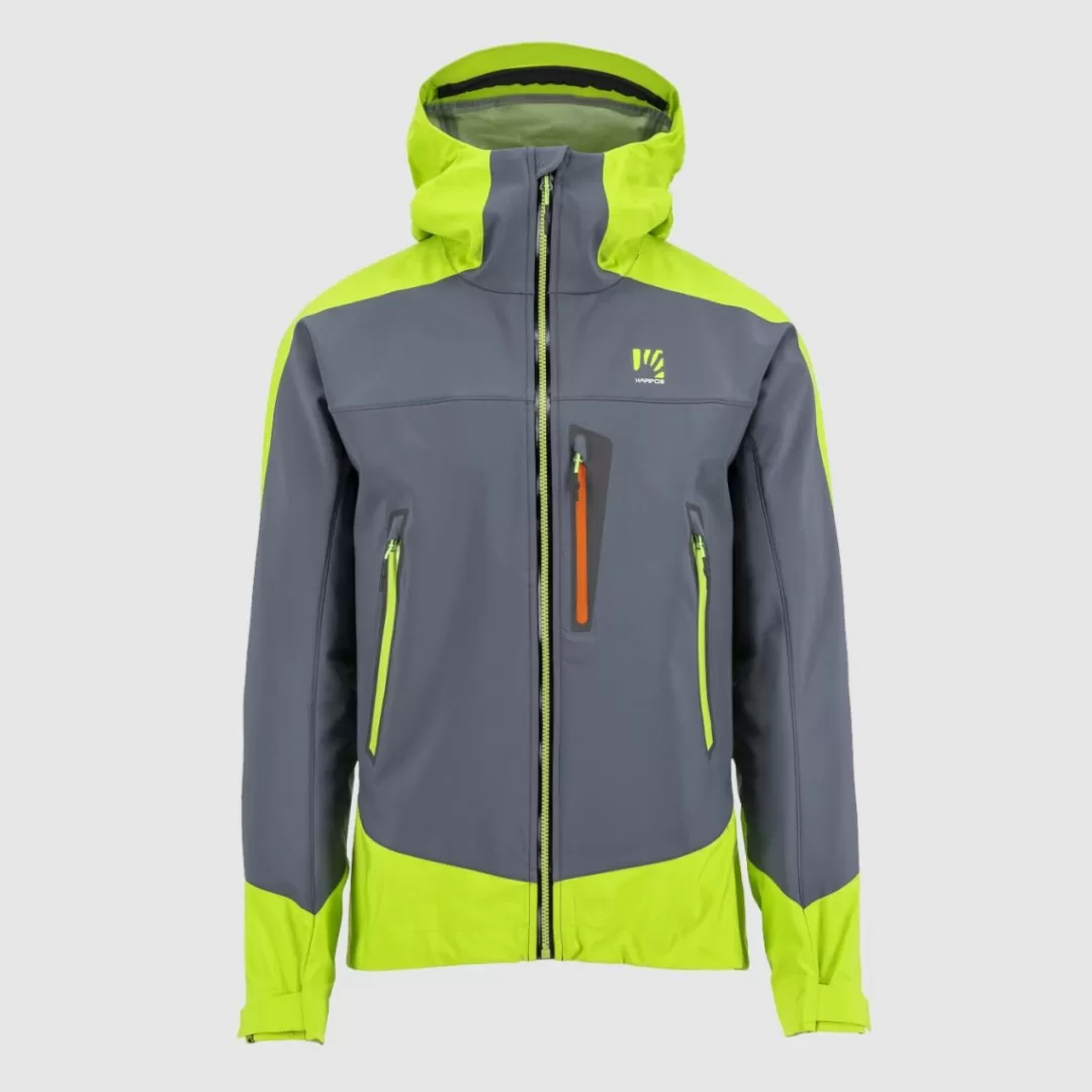 Karpos Winter | Rain | Skimo Touring | Ski Mountaineering | Mountaineering | Hiking | Jackets & Vests | MARMOLADA JACKET DARK SLATE/LIME GREEN