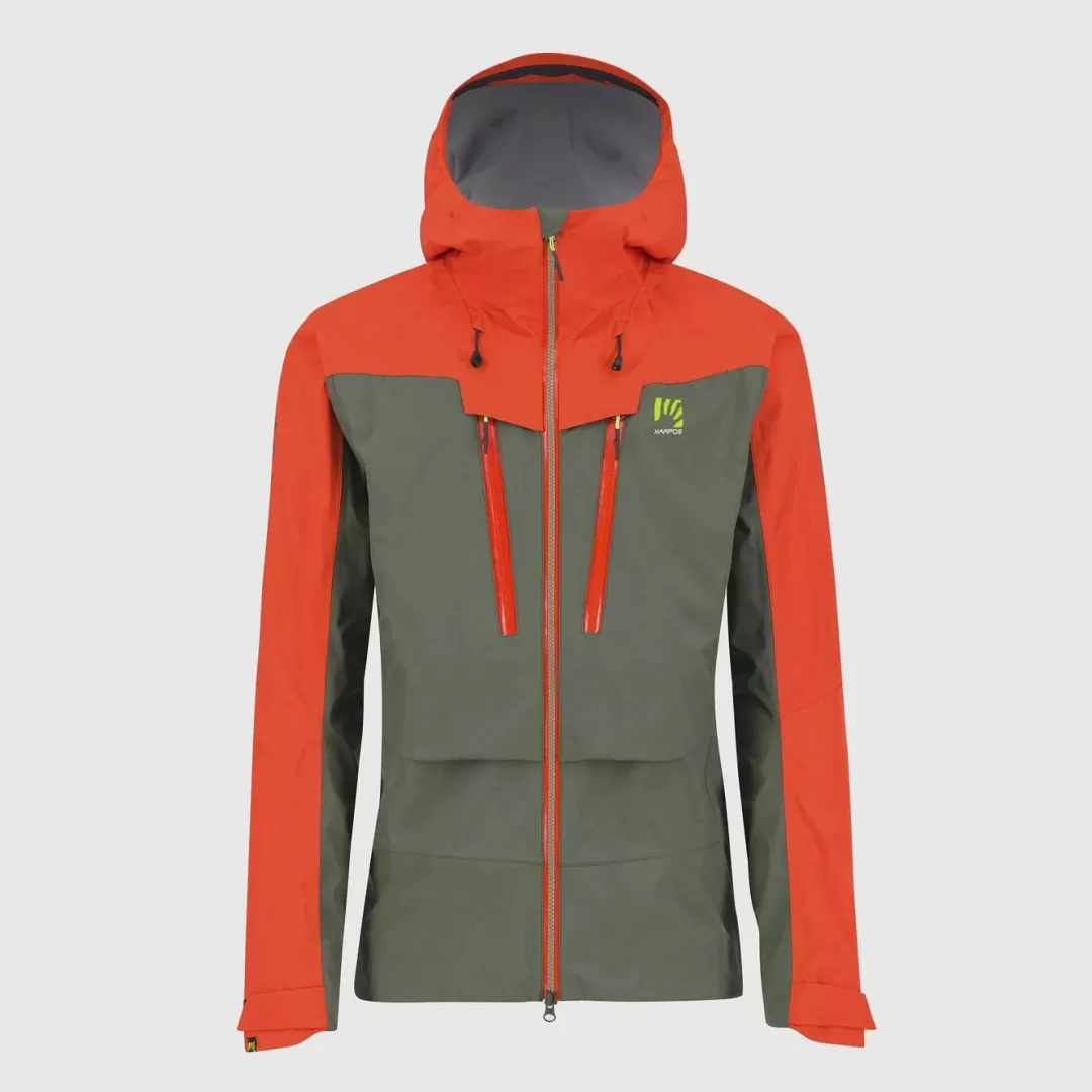 Karpos Winter | Rain | Skimo Touring | Ski Mountaineering | Mountaineering | Jackets & Vests | MIDI SHELL JACKET THYME/SPICY ORANGE