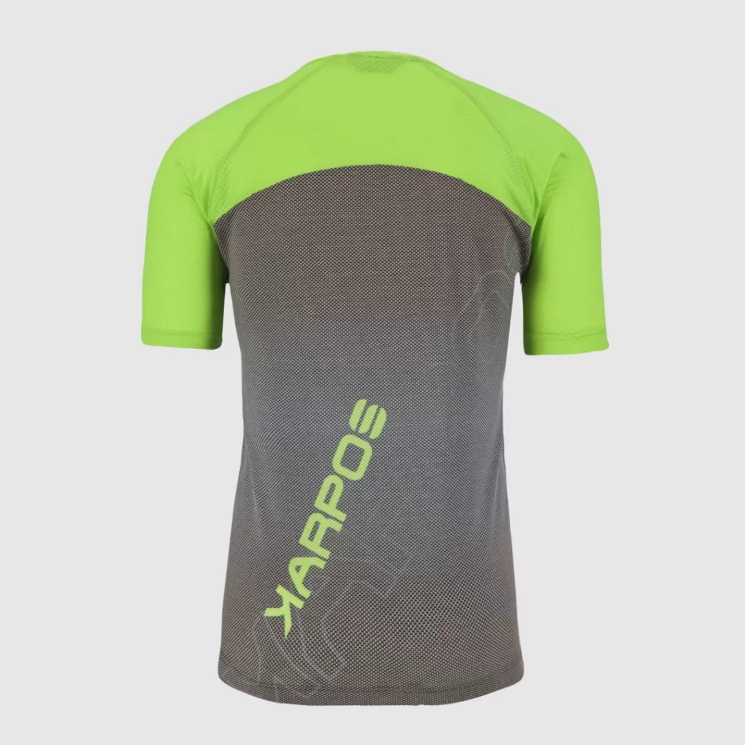 Karpos Trail Running | Hiking | T-Shirts | MOVED EVO JERSEY BLACK/JASMINE GREEN