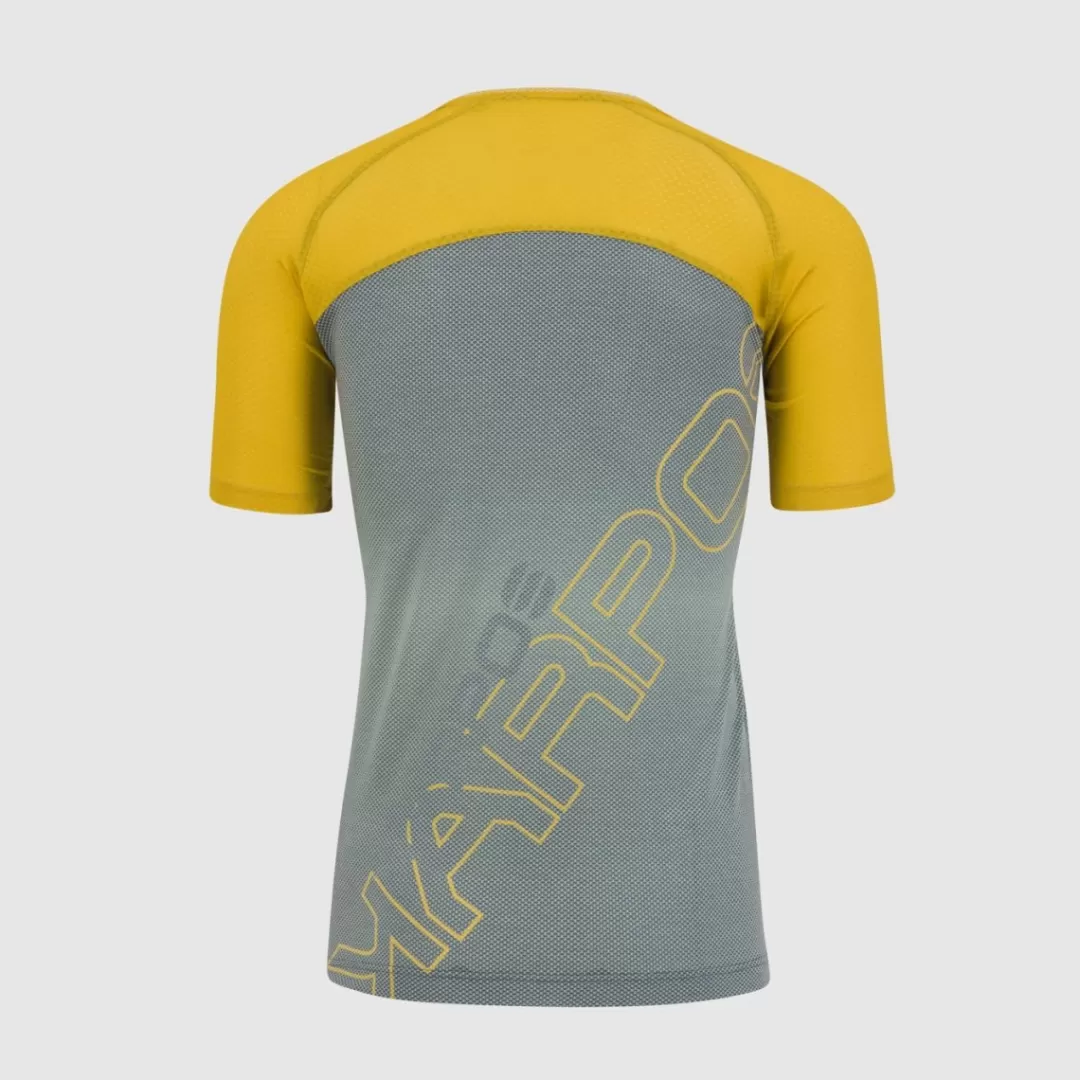 Karpos Trail Running | Hiking | T-Shirts | MOVED EVO JERSEY DARK SLATE/LEMON CURRY