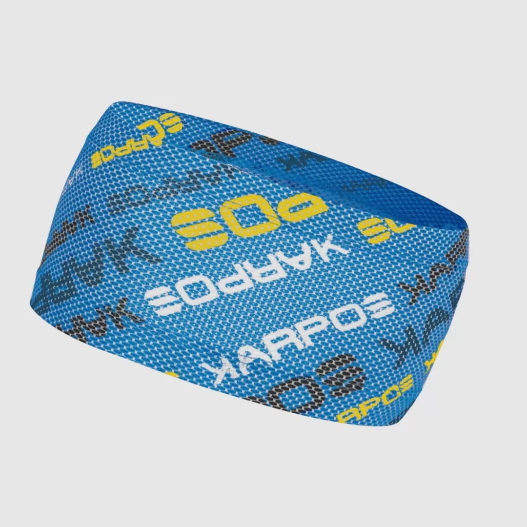 Karpos Mountaineering | Mountain Biking | Climbing | Trail Running | Hiking | Headwear | MOVED HEADBAND INDIGO B./HIGH VISIBILITY