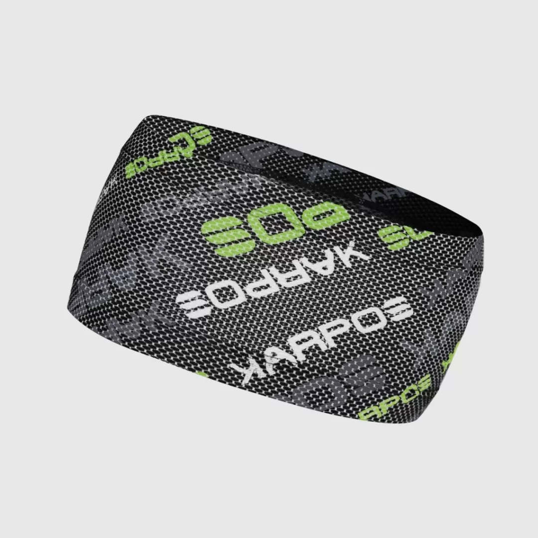 Karpos Mountaineering | Mountain Biking | Climbing | Trail Running | Hiking | Headwear | MOVED HEADBAND BLACK/JASMINE GREEN