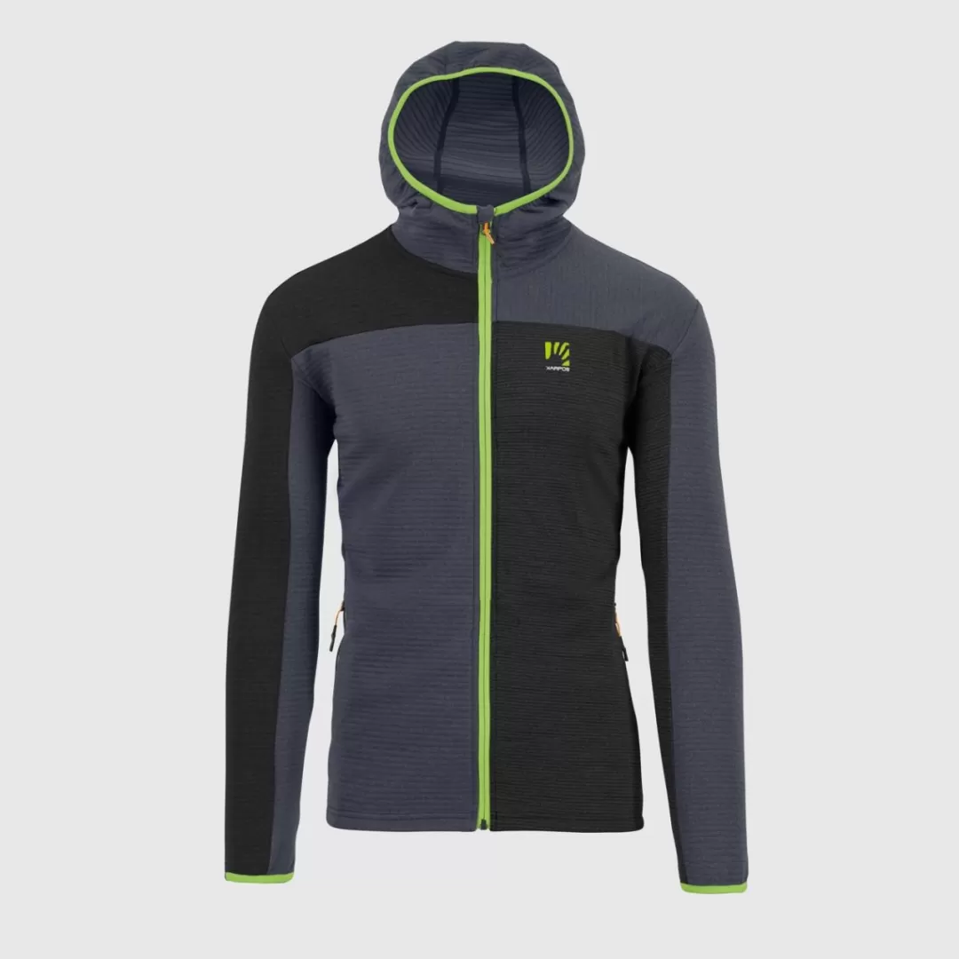 Karpos Hiking | Fleeces | NUVOLAU FLEECE BLACK/OMBRE BLUE/JASMINE GREEN