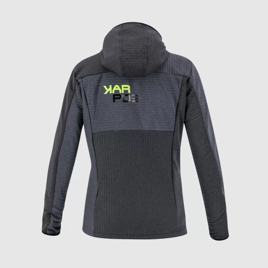 Karpos Kids | NUVOLAU KID FULL-ZIP HOODIE BLACK/OMBRE BLUE