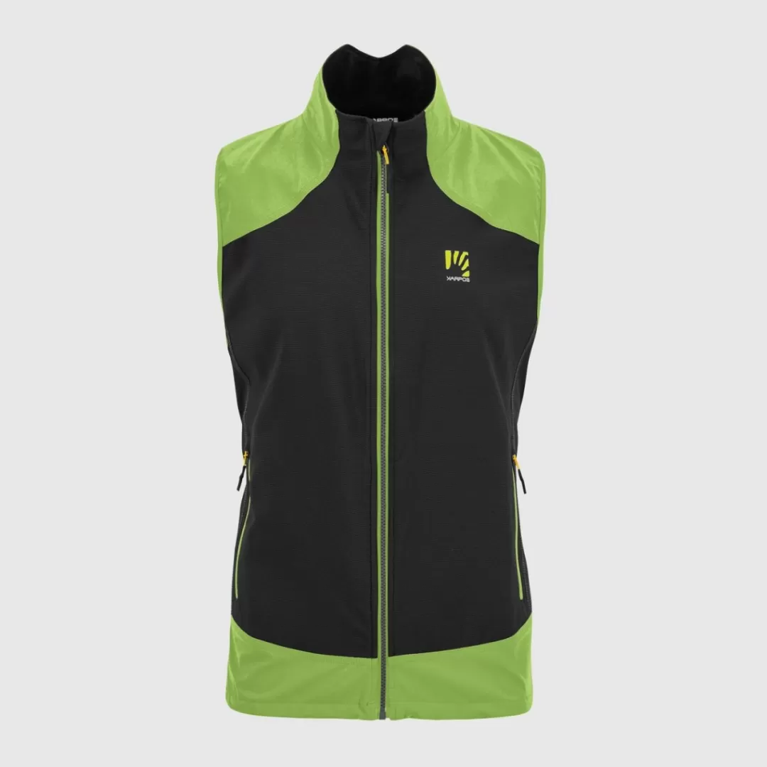 Karpos Ski Mountaineering | Mountaineering | Mountain Biking | Climbing | Trail Running | Jackets & Vests | PARETE VEST BLACK/JASMINE GREEN