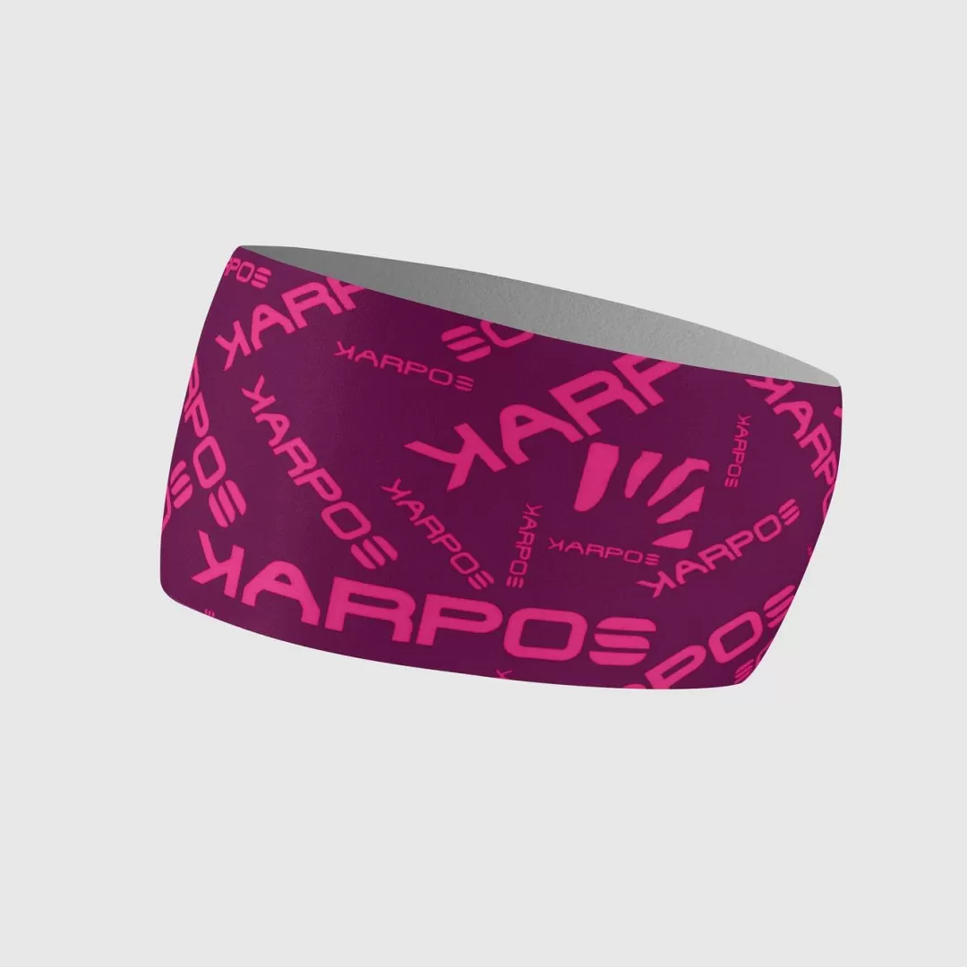 Karpos Winter | Skimo Touring | Skimo Dynamic | Ski Mountaineering | Mountaineering | Mountain Biking | Climbing | Trail Running | Hiking | Headwear | PELMO HEADBAND BOYSENBERRY/PINK