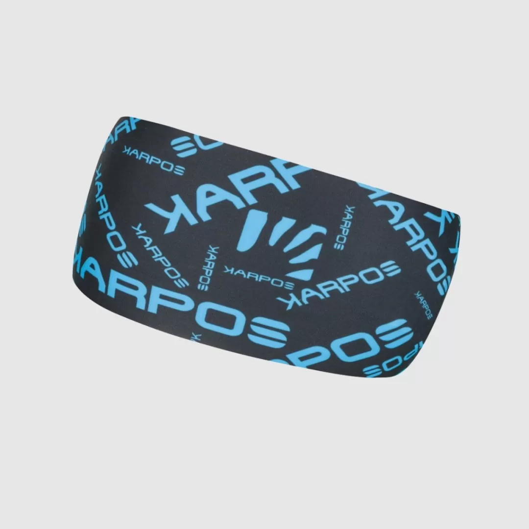 Karpos Winter | Skimo Touring | Skimo Dynamic | Ski Mountaineering | Mountaineering | Mountain Biking | Climbing | Trail Running | Hiking | Headwear | PELMO HEADBAND BLACK/BLUE JEWEL