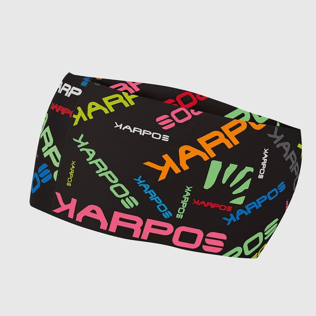 Karpos Winter | Skimo Touring | Skimo Dynamic | Ski Mountaineering | Mountaineering | Mountain Biking | Climbing | Trail Running | Hiking | Headwear | PELMO HEADBAND BLACK MULTICOLOR