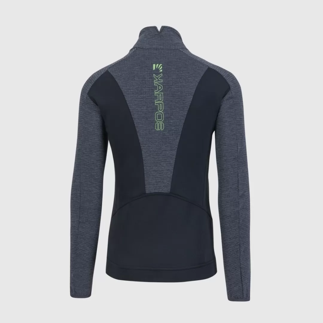 Karpos Hiking | Fleeces | PIZZOCCO EVO FULL-ZIP FLEECE BLACK/OMBRE BLUE/JASMINE GREEN