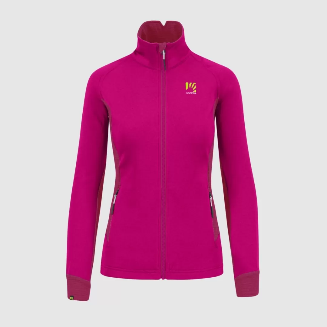 Karpos | PIZZOCCO EVO W FULL-ZIP FLEECE INNUENDO/CHERRIES JUBILEE