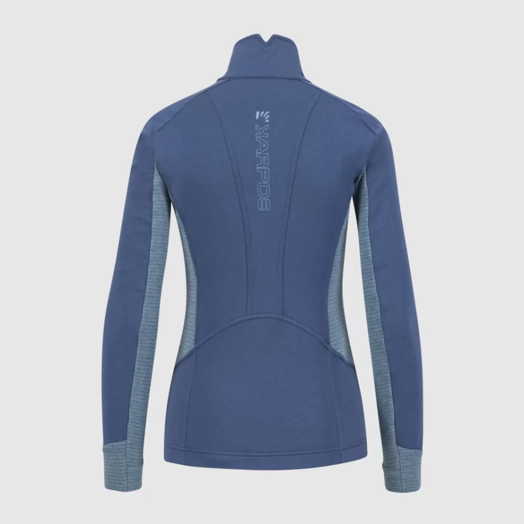 Karpos | PIZZOCCO EVO W FULL-ZIP FLEECE VINTAGE INDIGO/SPRING LAKE