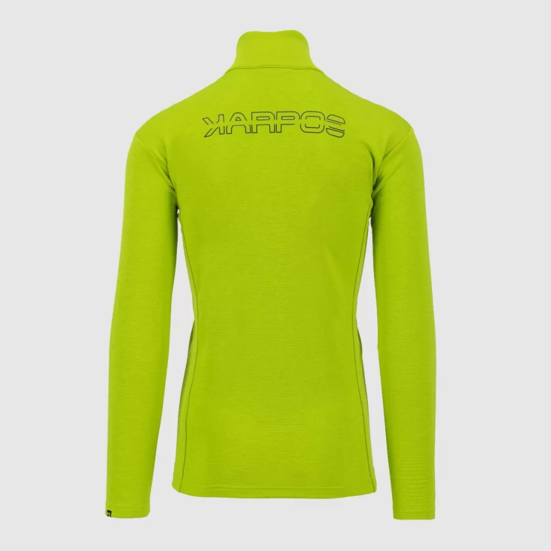 Karpos Winter | Ski Mountaineering | Mountaineering | Climbing | Hiking | Fleeces | PIZZOCCO HALF ZIP LIME GREEN