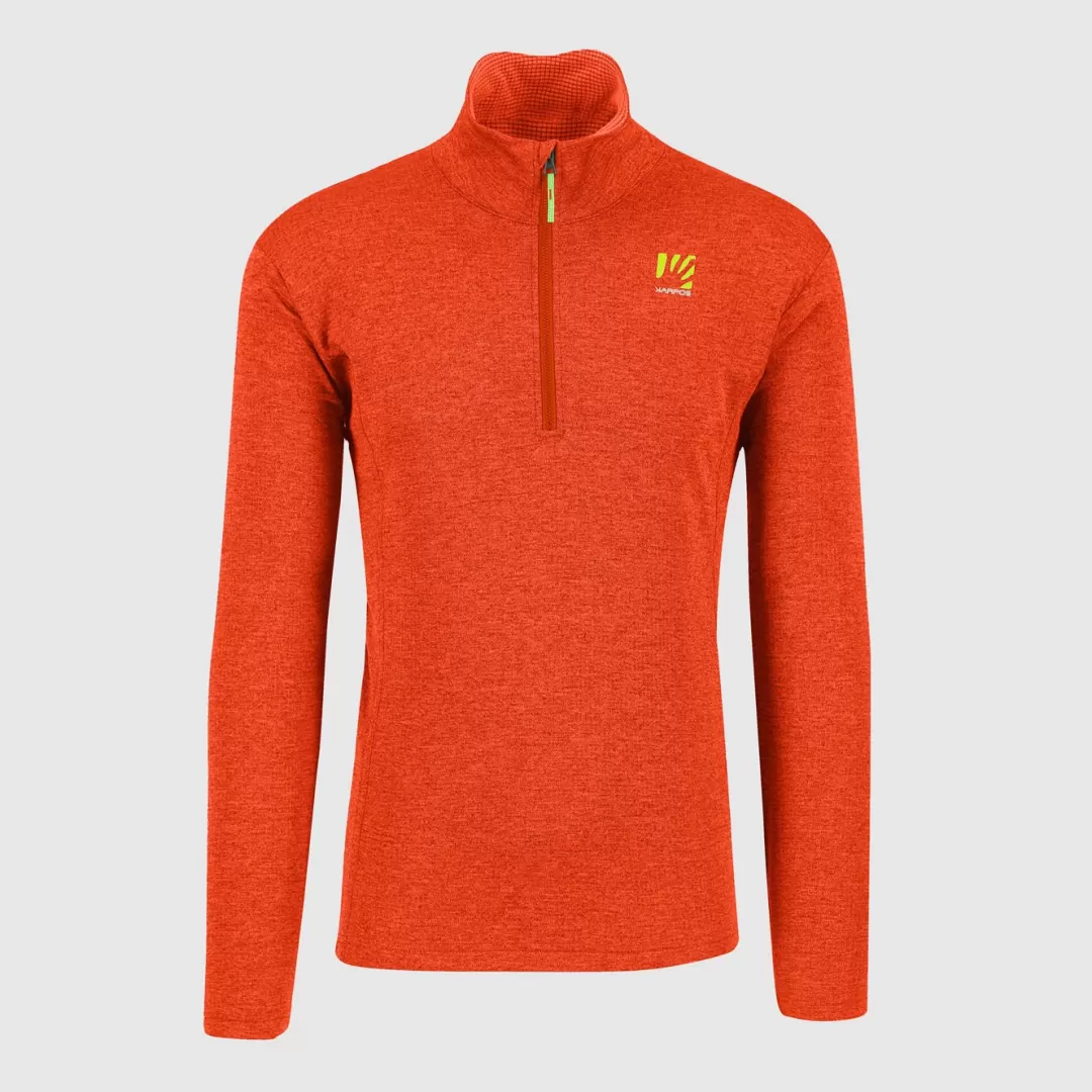 Karpos Winter | Ski Mountaineering | Mountaineering | Climbing | Hiking | Fleeces | PIZZOCCO HALF ZIP SPICY ORANGE