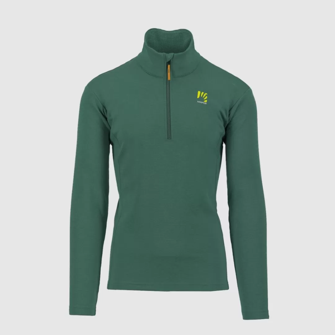 Karpos Winter | Ski Mountaineering | Mountaineering | Climbing | Hiking | Fleeces | PIZZOCCO HALF ZIP SMOKE PINE