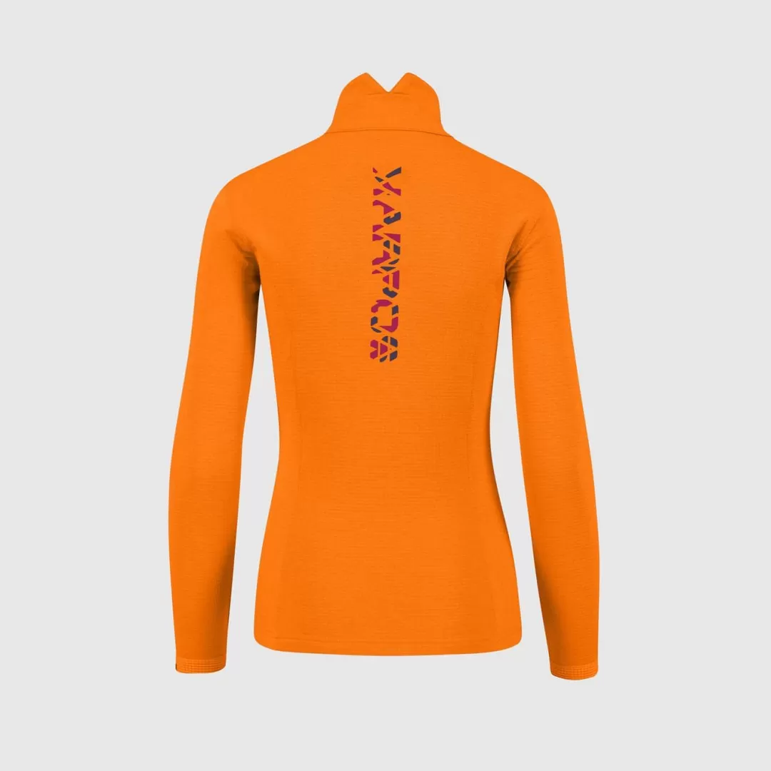 Karpos Winter | Ski Mountaineering | Mountaineering | Hiking | Fleeces | PIZZOCCO W HALF ZIP VIBRANT ORANGE