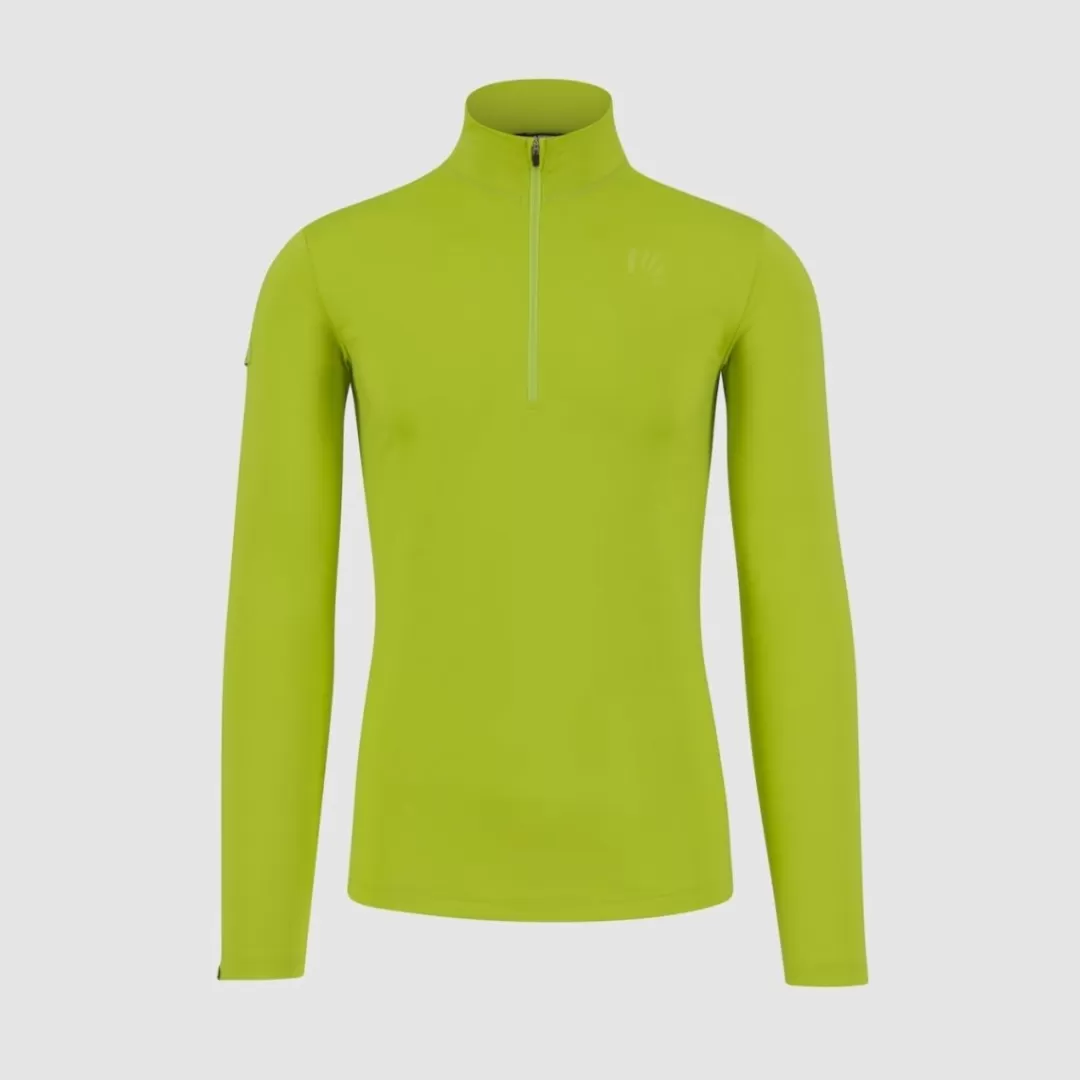 Karpos Upcycled | Ski Mountaineering | Mountaineering | Hiking | Fleeces | POWER HALF ZIP FLEECE KARPOS GREEN