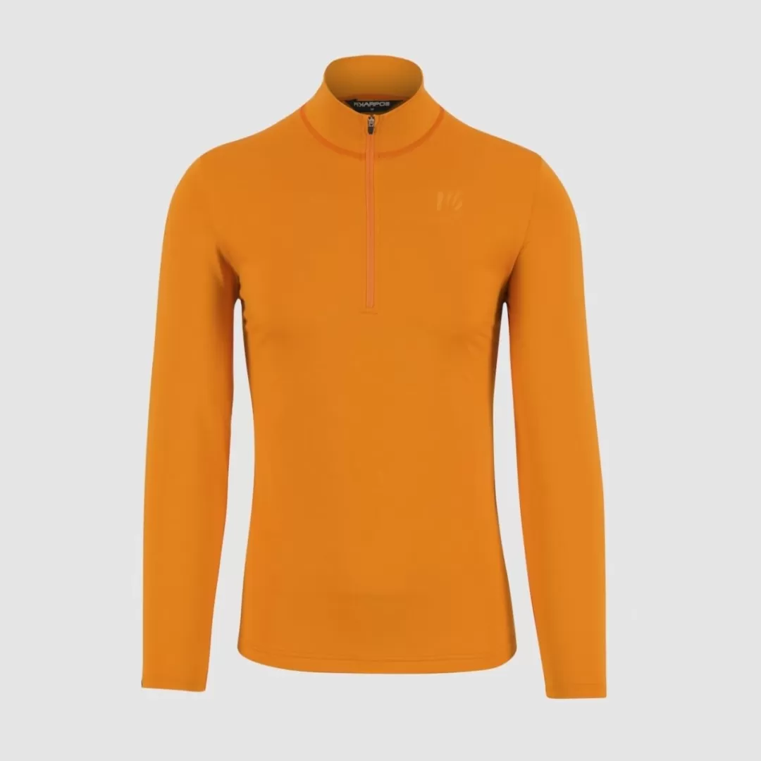 Karpos Upcycled | Ski Mountaineering | Mountaineering | Hiking | Fleeces | POWER HALF ZIP FLEECE ARANCIO