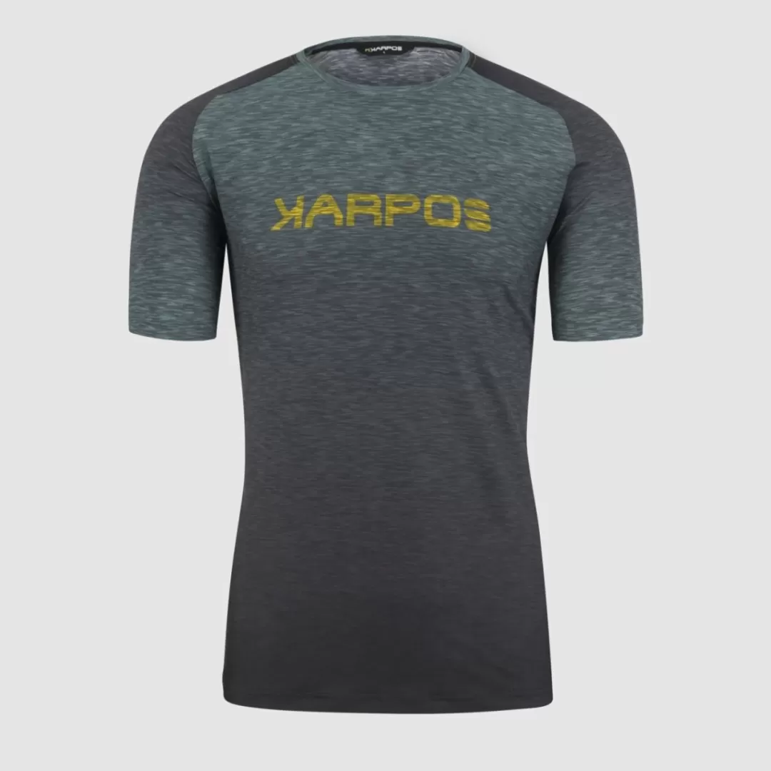 Karpos Hiking | T-Shirts | PRATO PIAZZA JERSEY BLACK/NORTH ATLANTIC/LEMON CUR