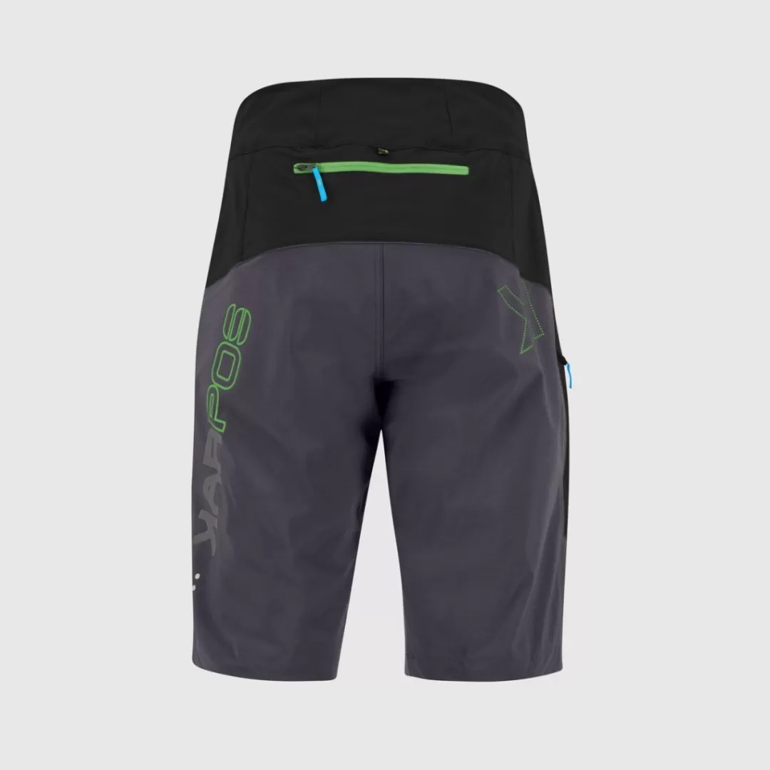 Karpos Mountain Biking | Shorts | RAPID BAGGY SHORTS BLACK/DARK GREY/GREEN FLUO