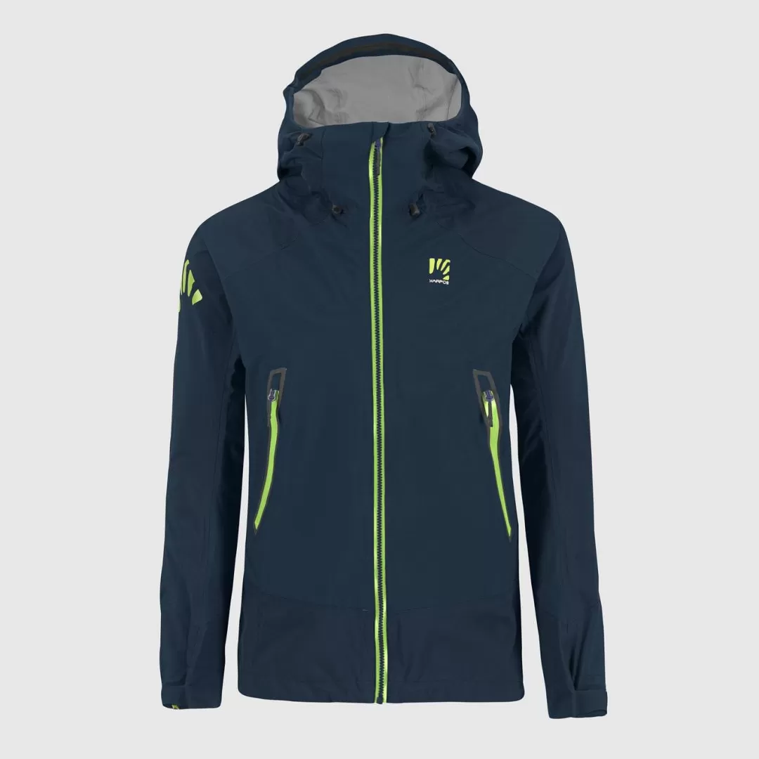 Karpos Winter | Rain | Skimo Touring | Ski Mountaineering | Mountaineering | Hiking | Jackets & Vests | STORM EVO JACKET MIDNIGHT/GREEN FLASH