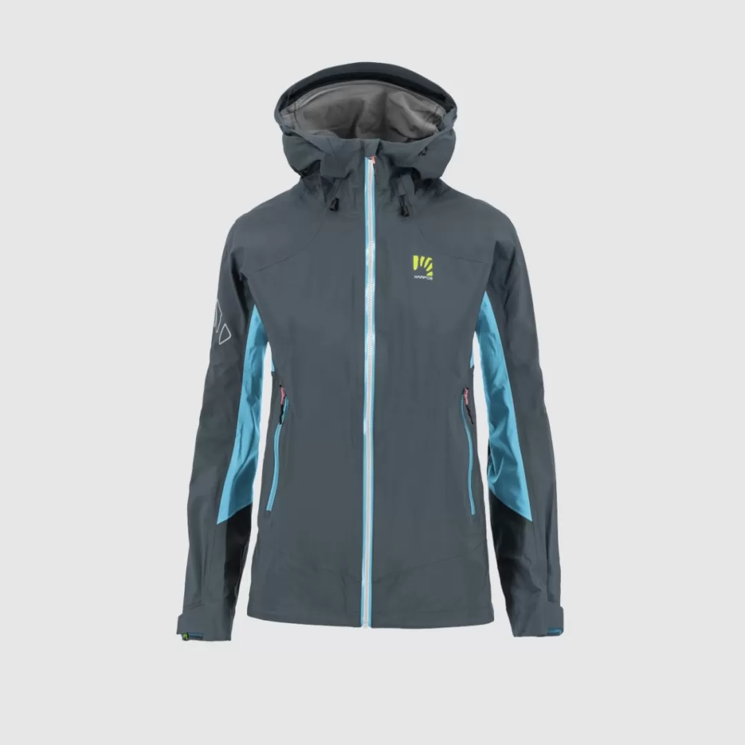 Karpos Winter | Rain | Skimo Touring | Ski Mountaineering | Mountaineering | Hiking | Jackets & Vests | STORM EVO W JACKET DARK SLATE/BLUE ATOLL