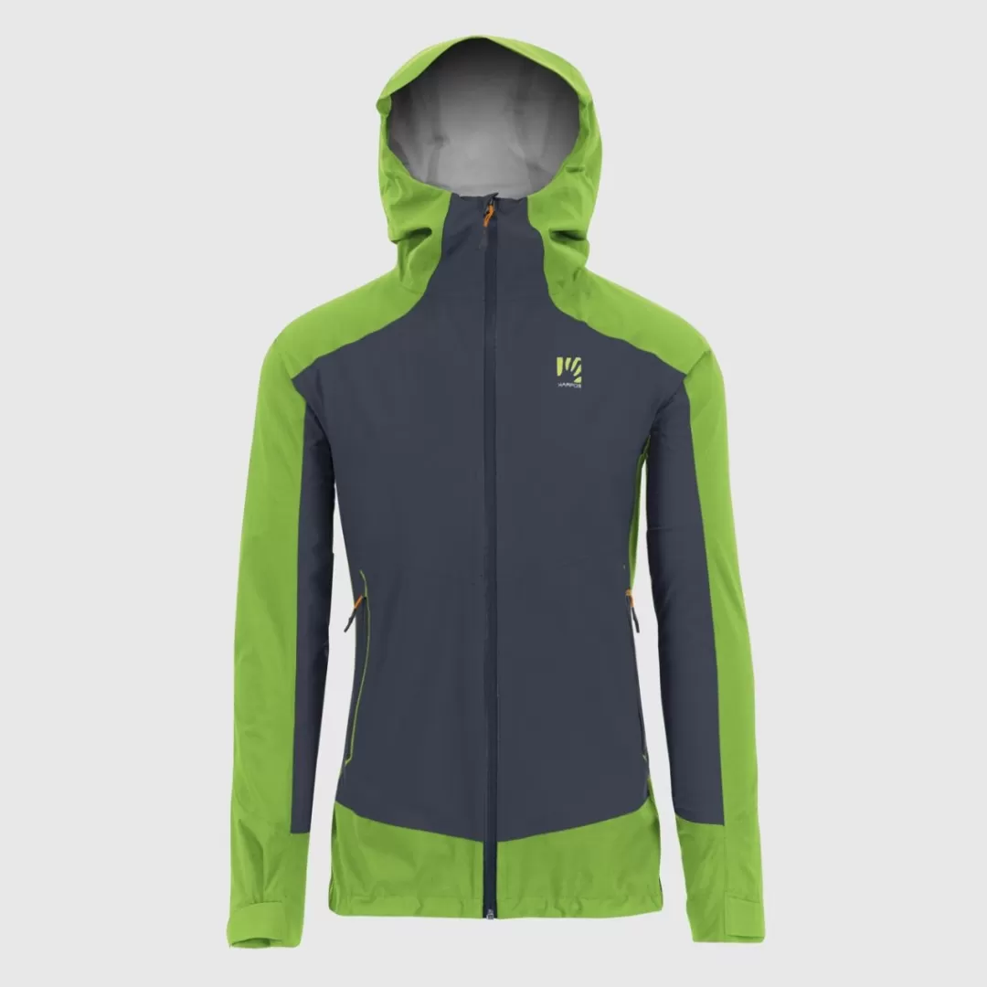 Karpos Rain | Mountaineering | Hiking | Jackets & Vests | TEMPORALE JACKET OMBRE BLUE/JASMINE GREEN