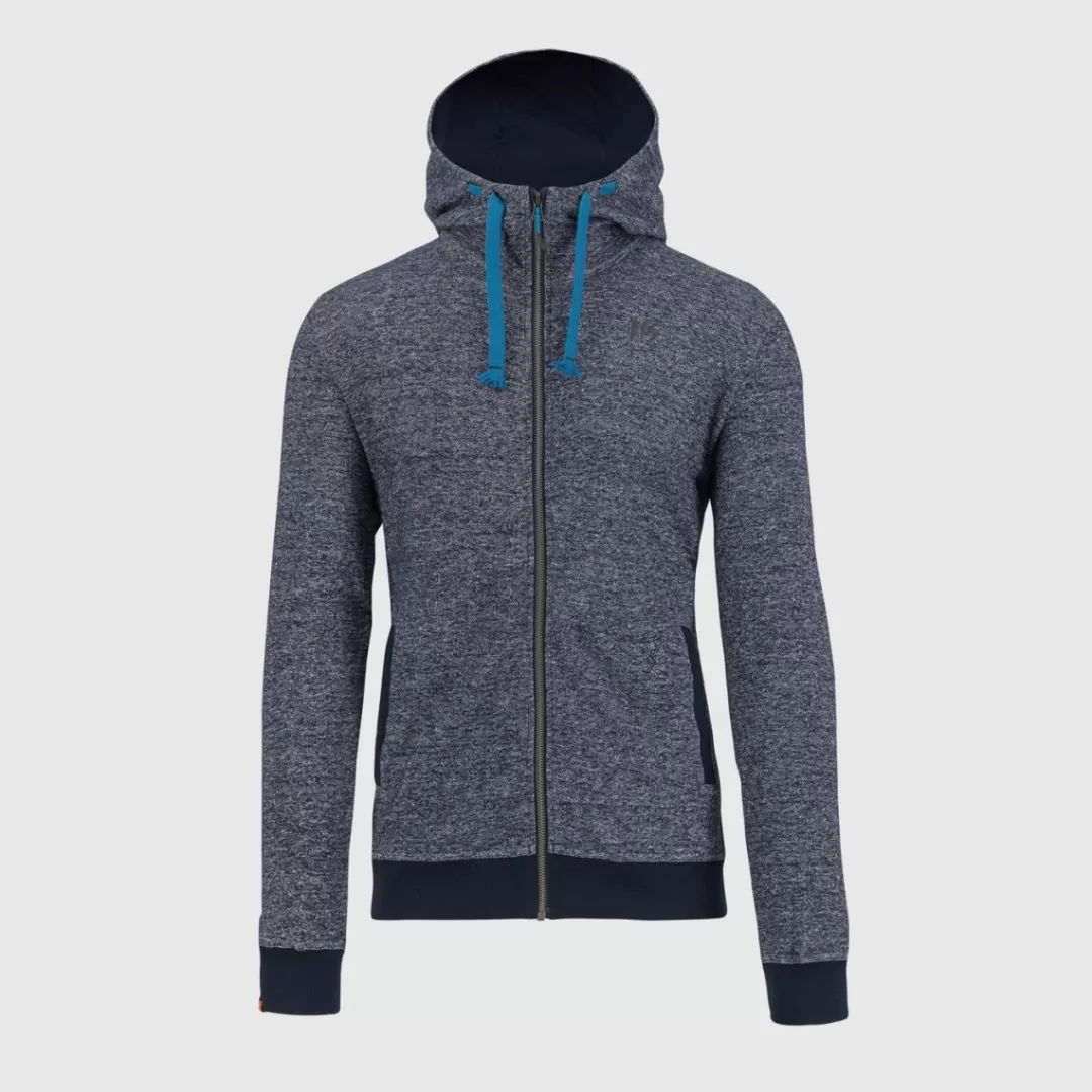 Karpos Lifestyle | Climbing | Fleeces | TOTOGA HEMP FULL-ZIP HOODIE SKY CAPTAIN MELANGE