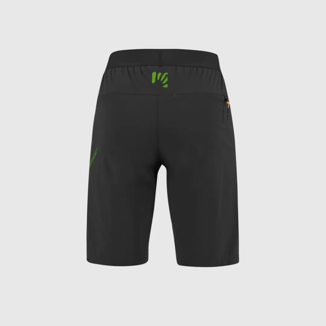 Karpos Shorts | TRE CIME BERMUDA BLACK/JASMINE GREEN