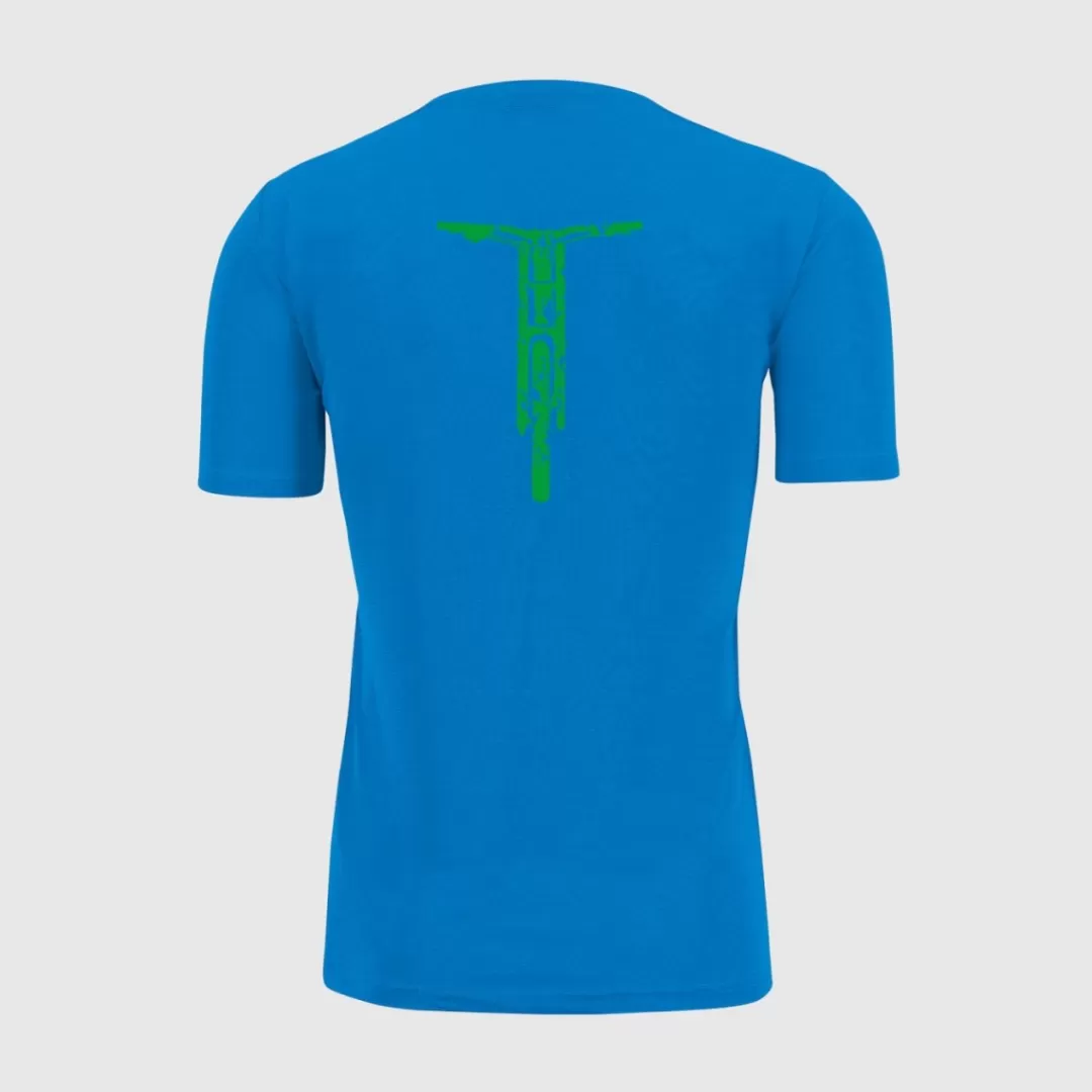 Karpos Mountain Biking | Hiking | T-Shirts | VAL FEDERIA TEE INDIGO BUNTING PRINT 1