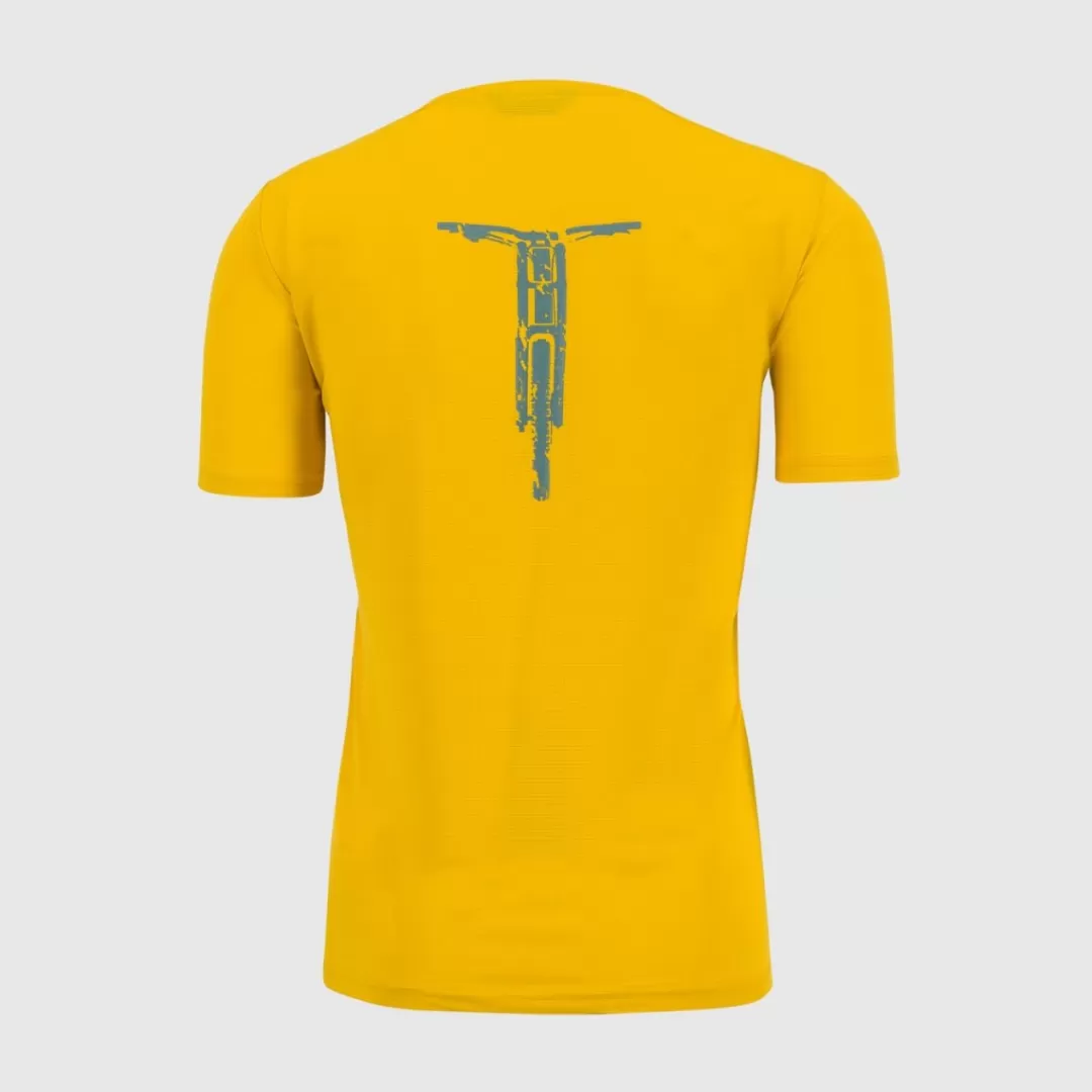 Karpos Mountain Biking | Hiking | T-Shirts | VAL FEDERIA TEE LEMON CURRY PRINT 1