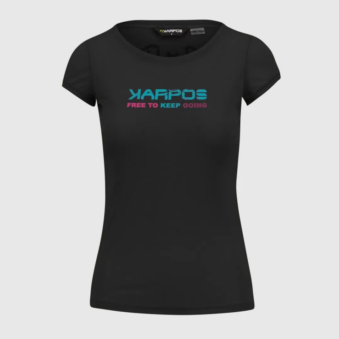 Karpos Mountain Biking | Hiking | T-Shirts | VAL FEDERIA W TEE BLACK